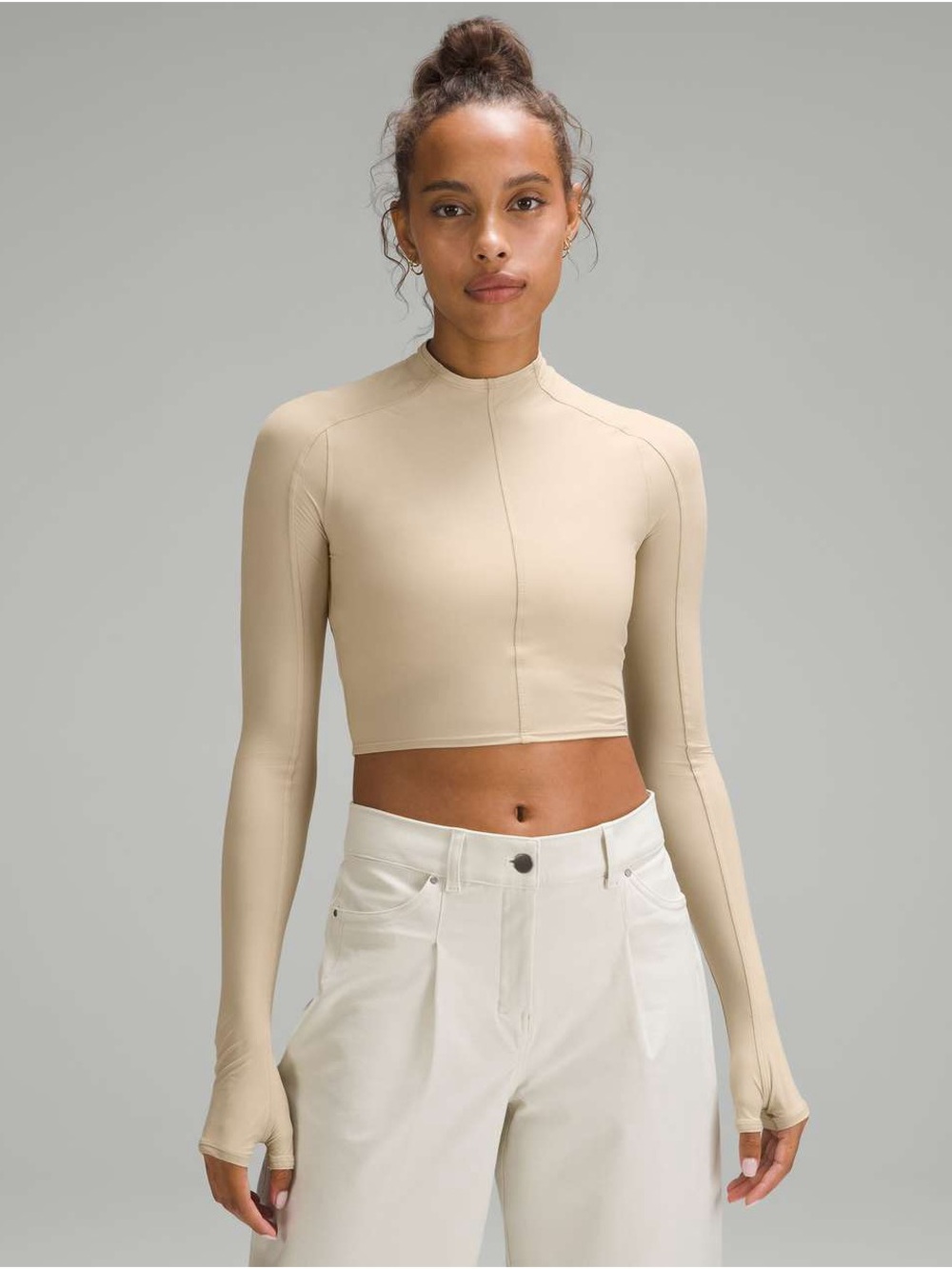 Lululemon Tight-Fit Long-Sleeve Shirt in Trench